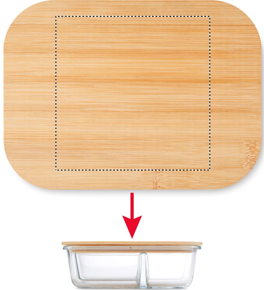 Deckel mittig (12 x 12 cm)