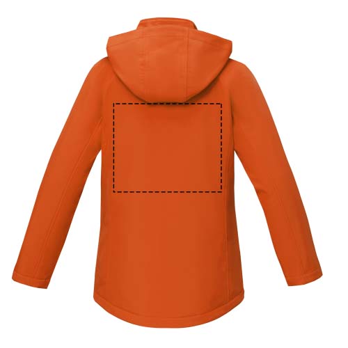 Großflächig auf die Rückseite (28 x 23 cm)