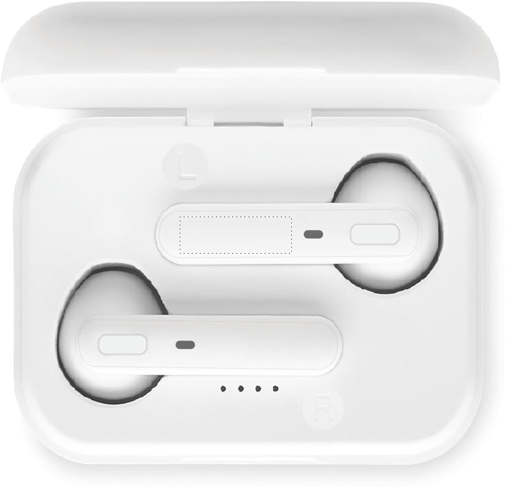 Ohrstöpsel links (0,5 x 1,5 cm)