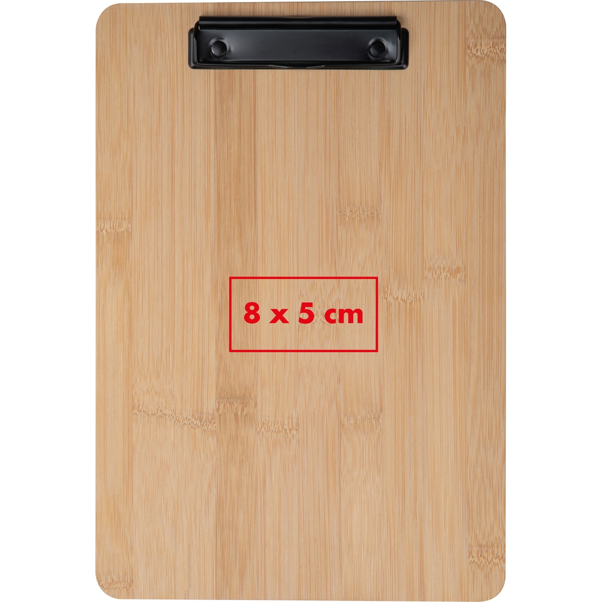 Auf der Vorderseite (8 x 5 cm)