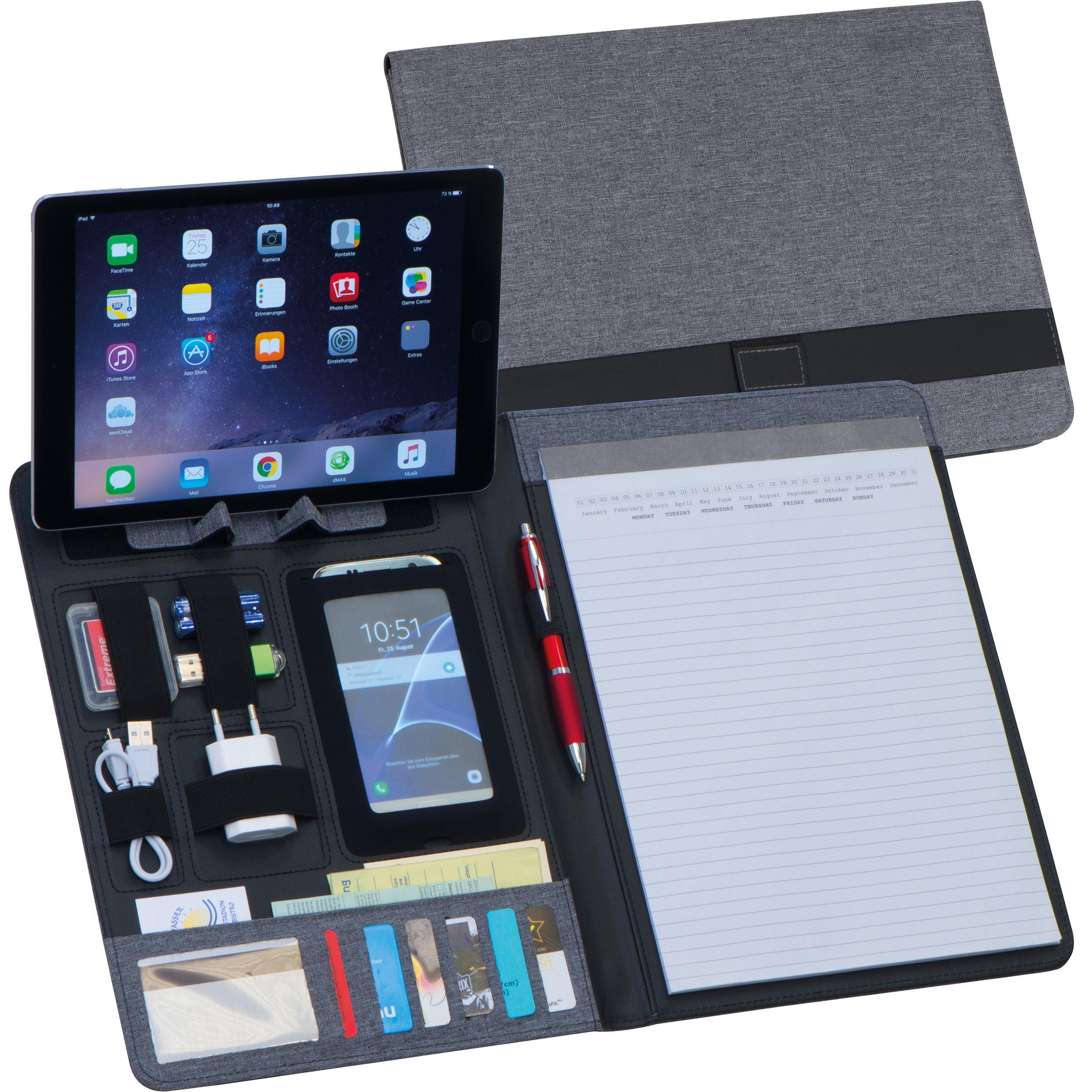 Auf der Außenseite (12 x 12 cm)