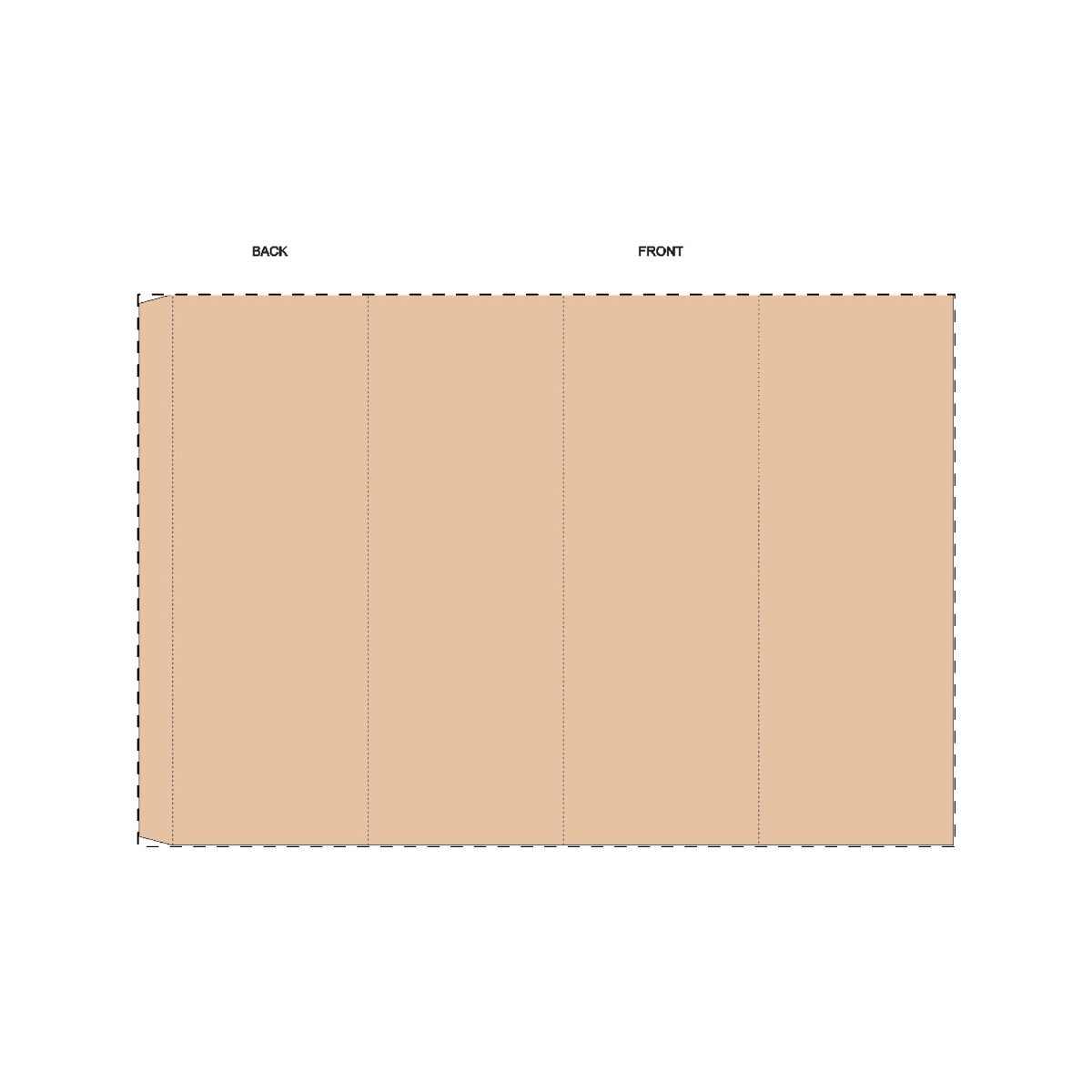 Maßgefertigte Kraft-Papierbanderole (318 x 215 mm)