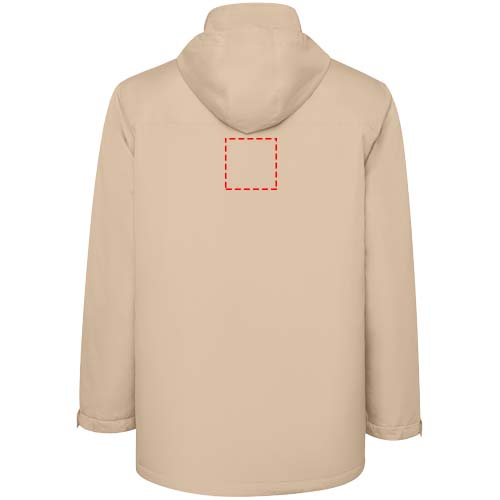 Großflächig auf die Rückseite (9,9 x 9,9 cm )