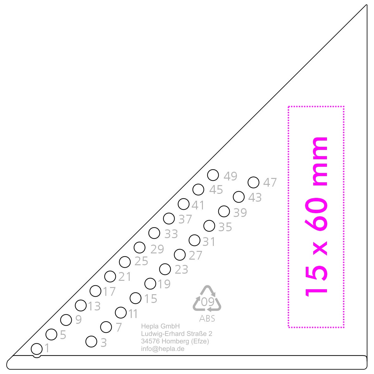 Vorderseite (1,5 x 6 cm)