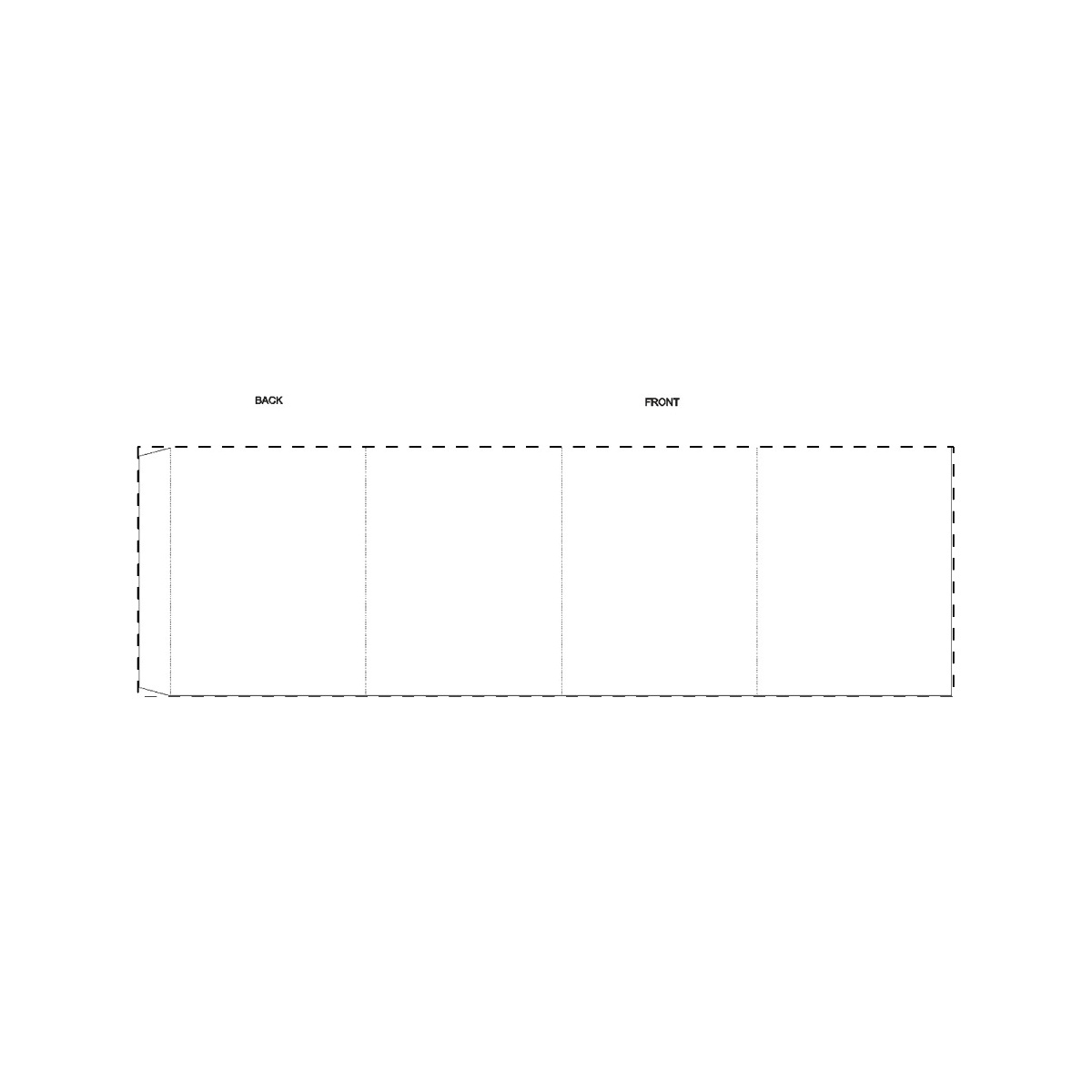 Maßgefertigte Papierbanderole (413 x 126 mm)