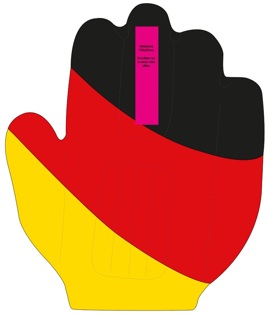 auf den Mittelfinger (3,5x15 cm)