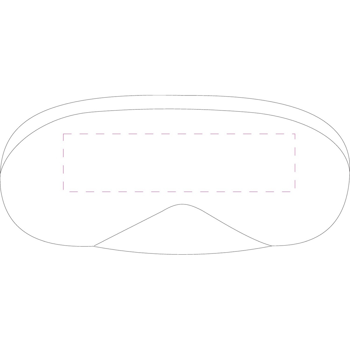 mittig (30 x 120 mm)