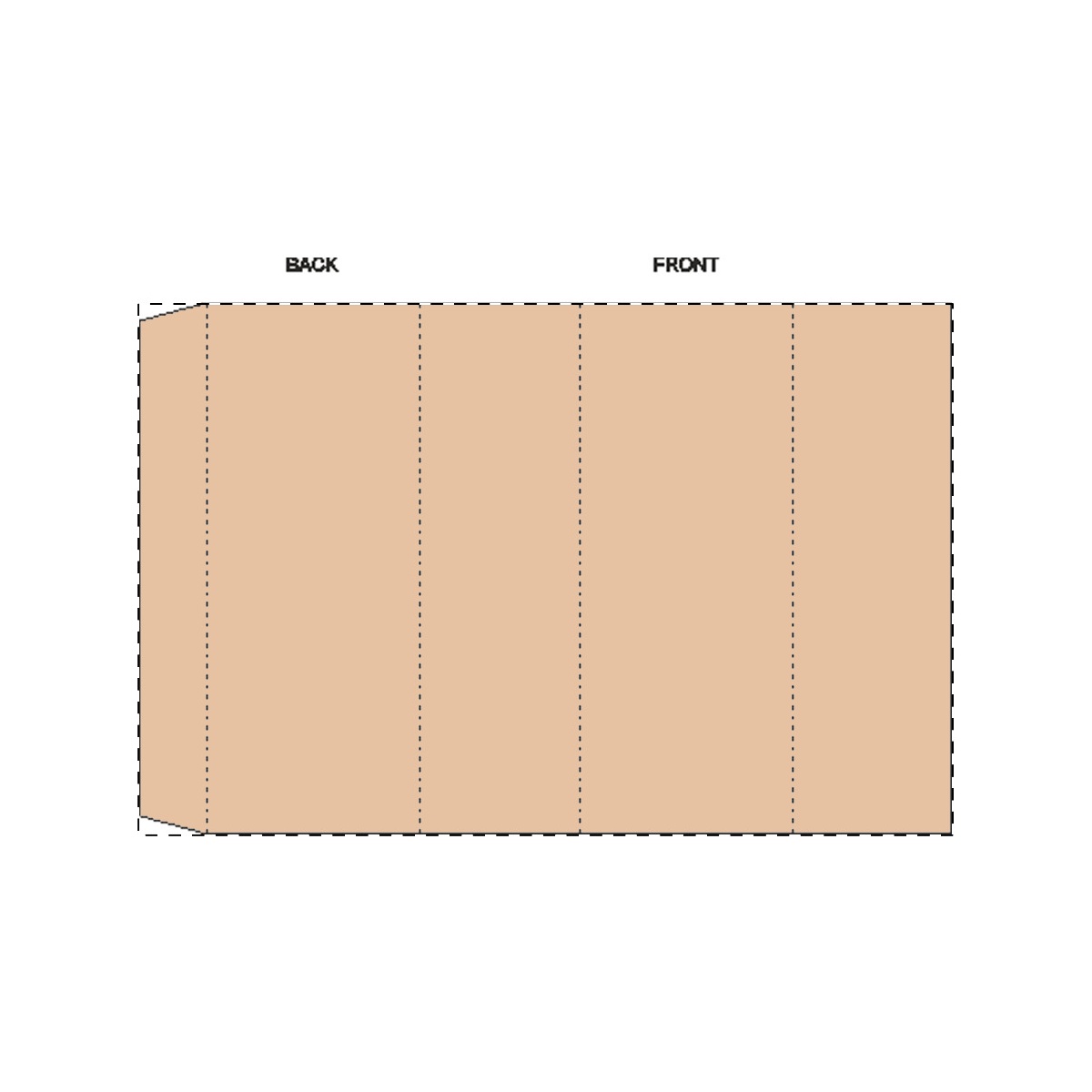 Maßgefertigte Kraft-Papierbanderole (158 x 103 mm)