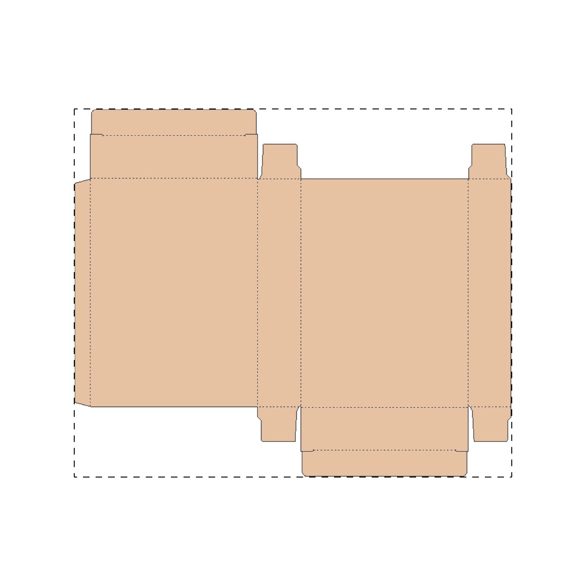Maßgefertigter Kraft-Karton (249 x 209 mm)