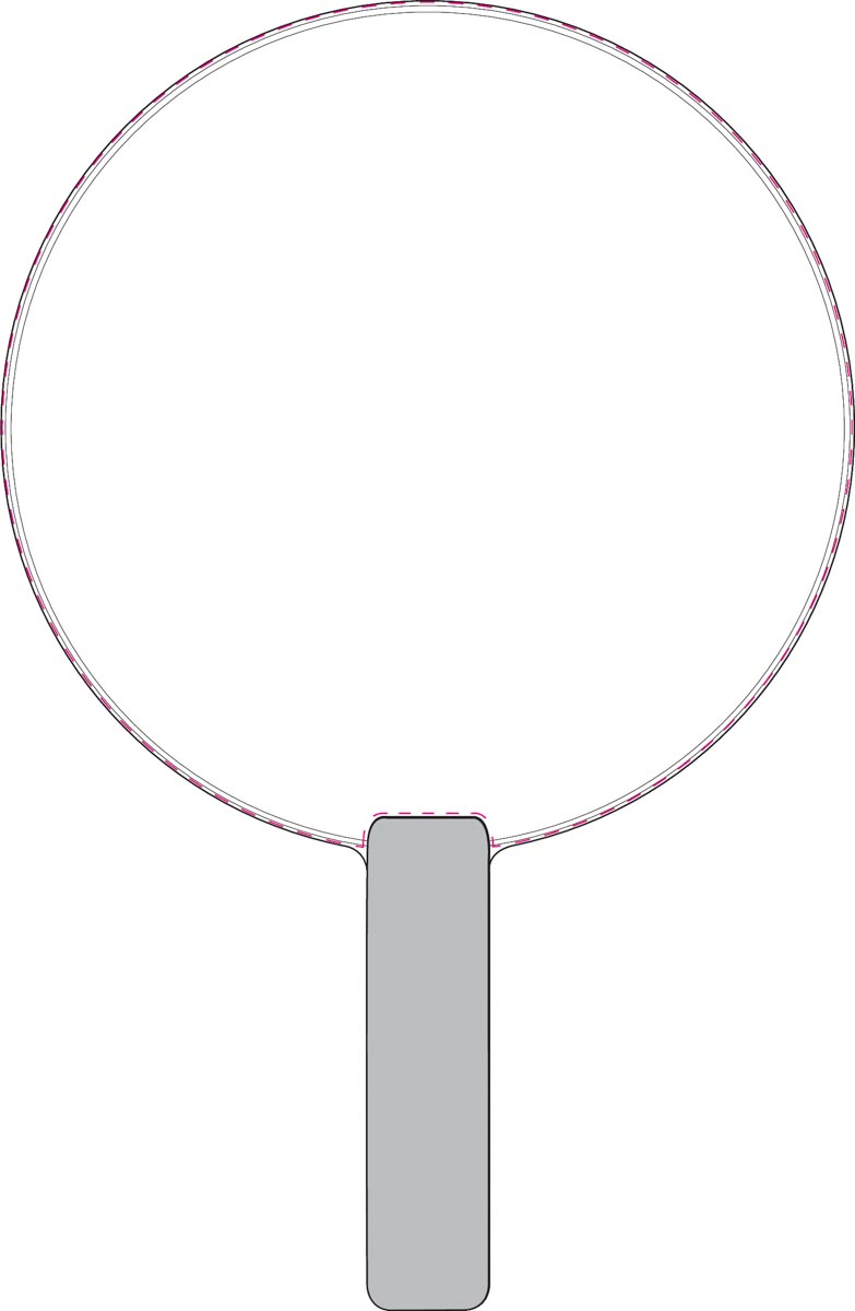 mittig allover (Ø 24,3 cm)