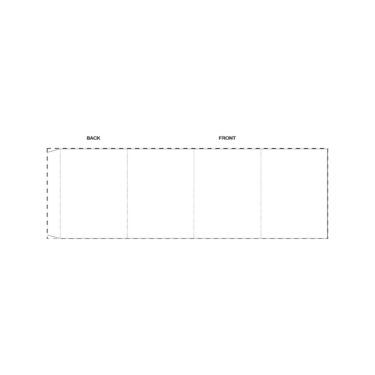 Maßgefertigte Papierbanderole (353 x 113 mm)