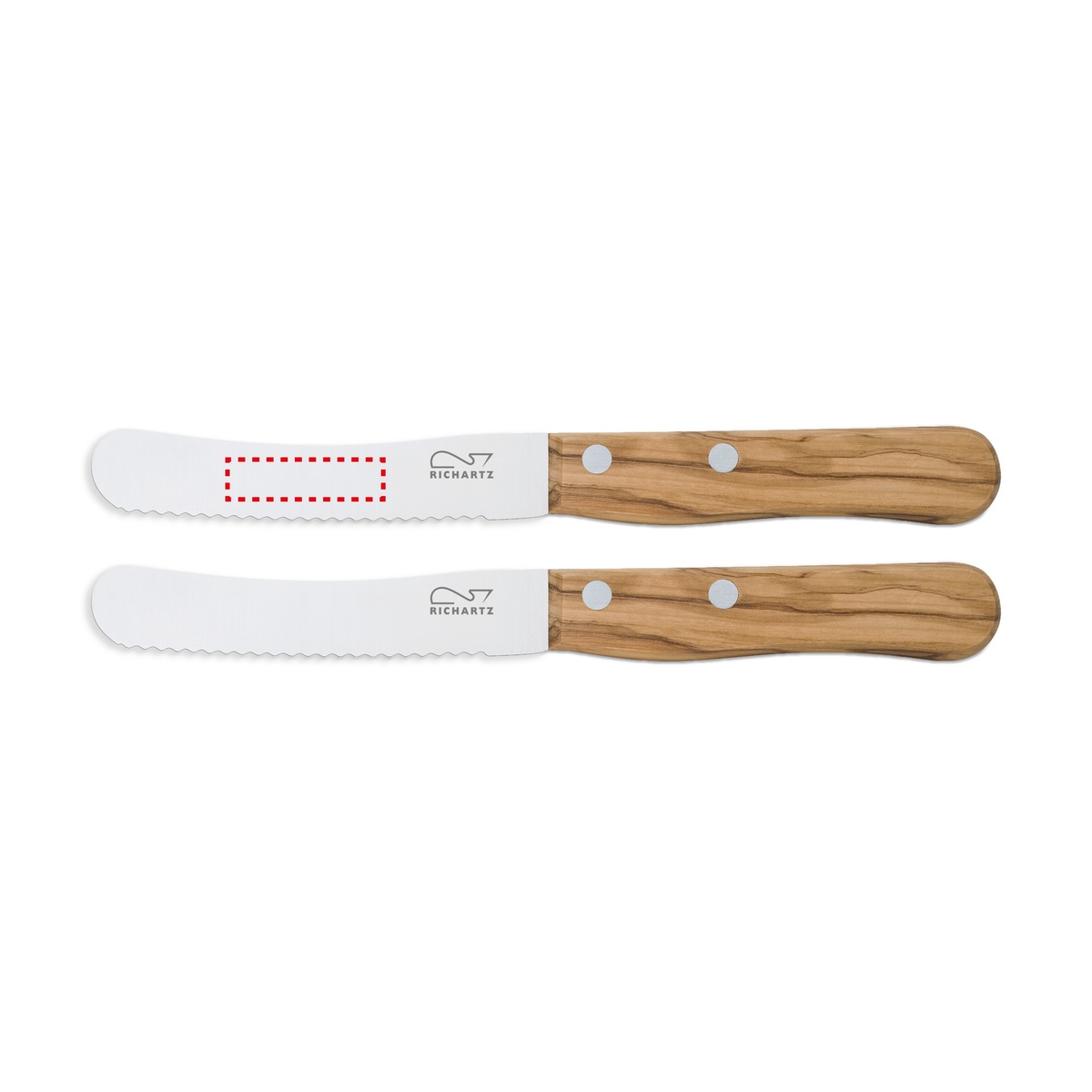 Auf der Klinge Rückseite oben (4 x 1 cm)