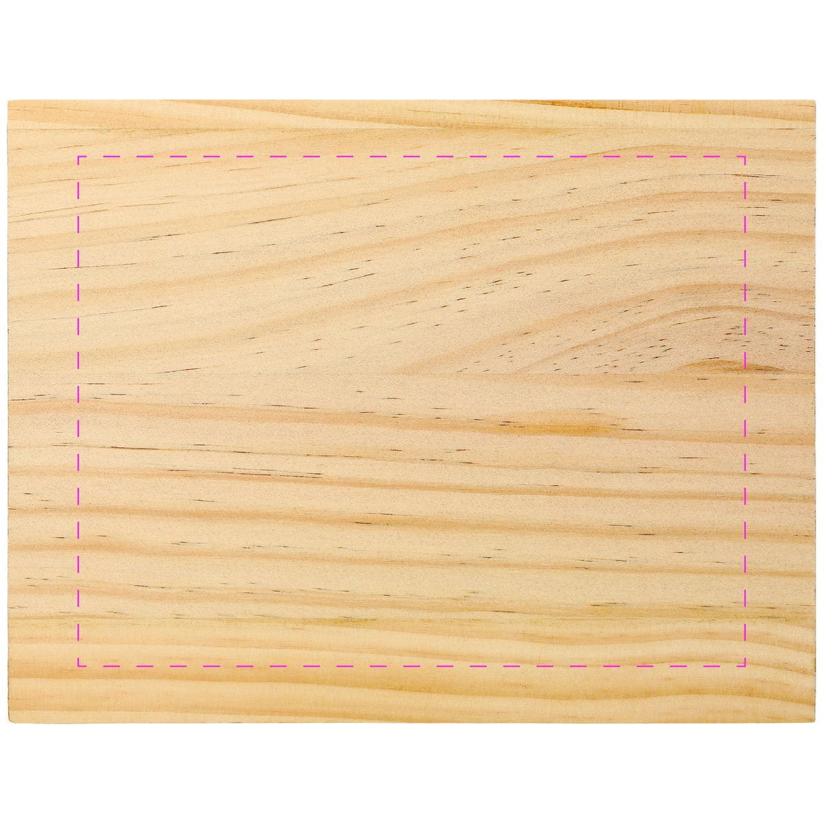 mittig auf lange Seite (13 x 17 cm)