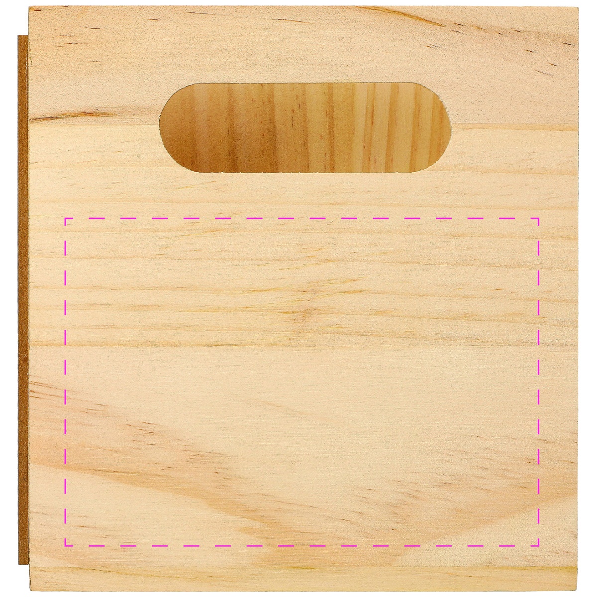 mittig auf kurze Seite (9 x 13 cm)