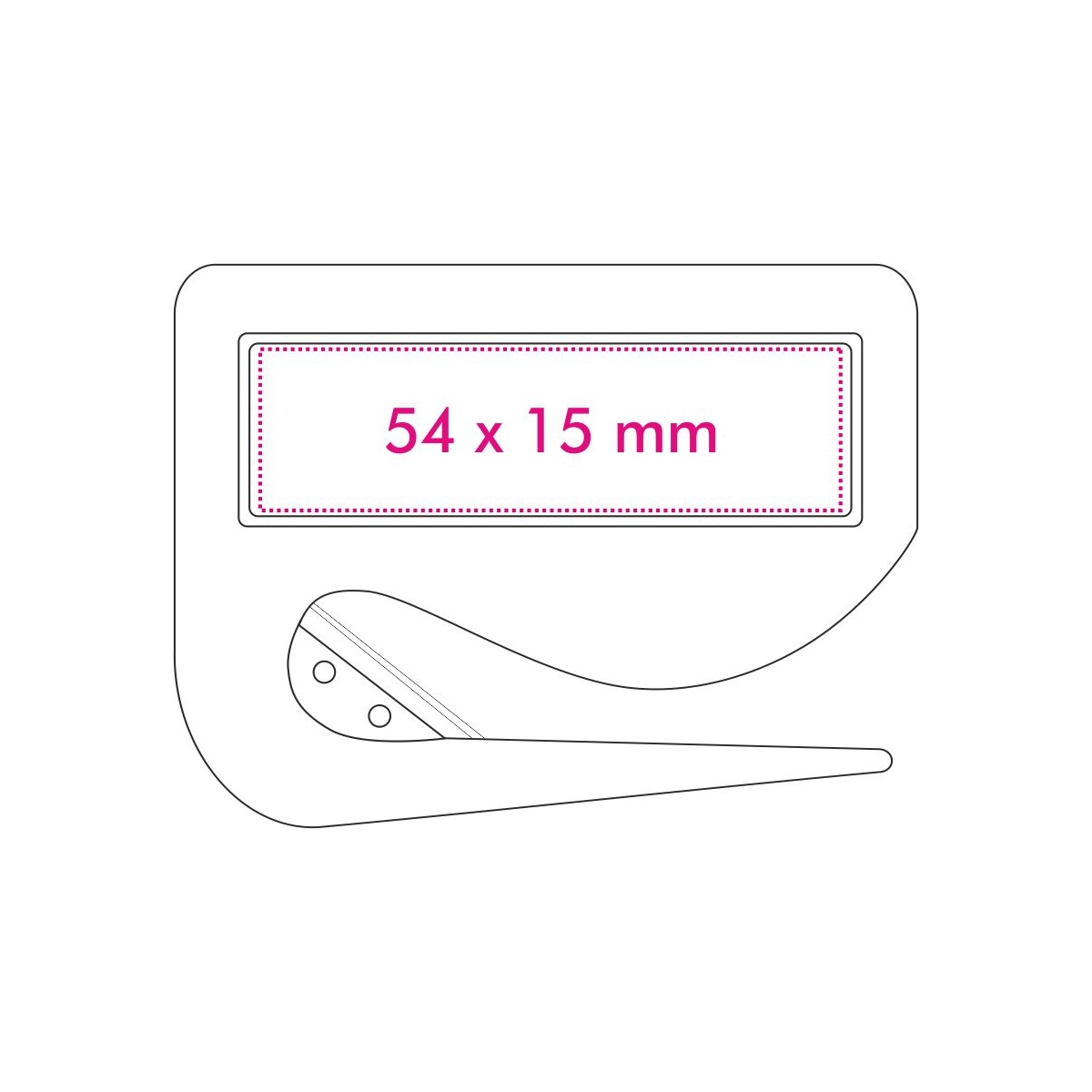 Rückseite (5,4 x 1,5 cm)