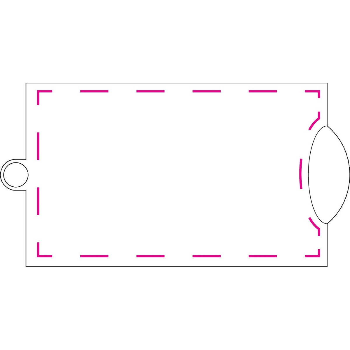 mittig (27 x 46 mm)