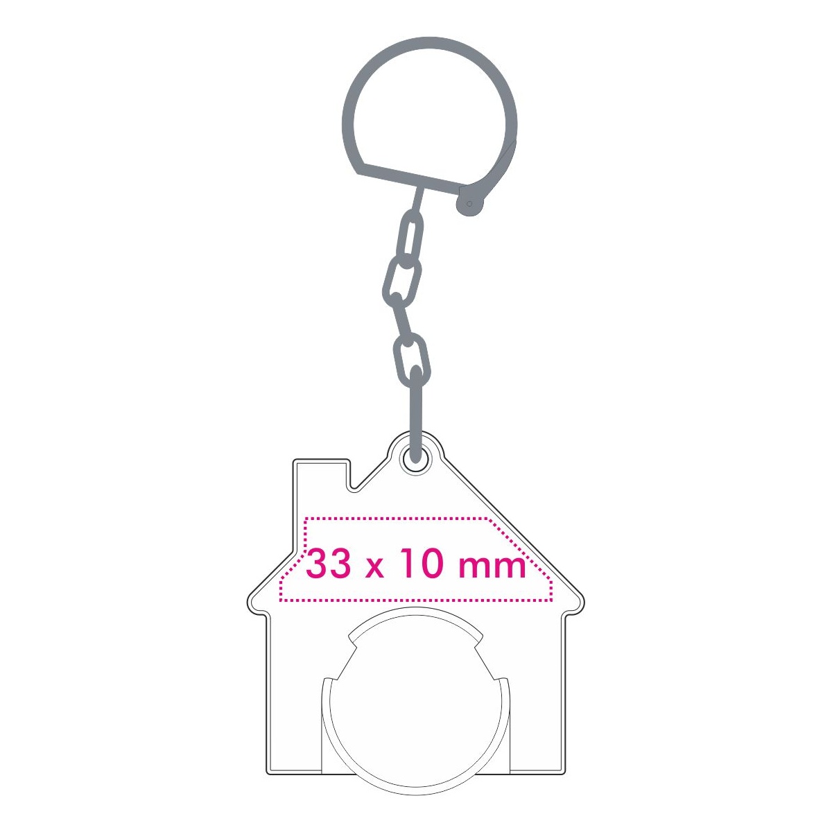 Halter Rückseite (3,3 x 1 cm)