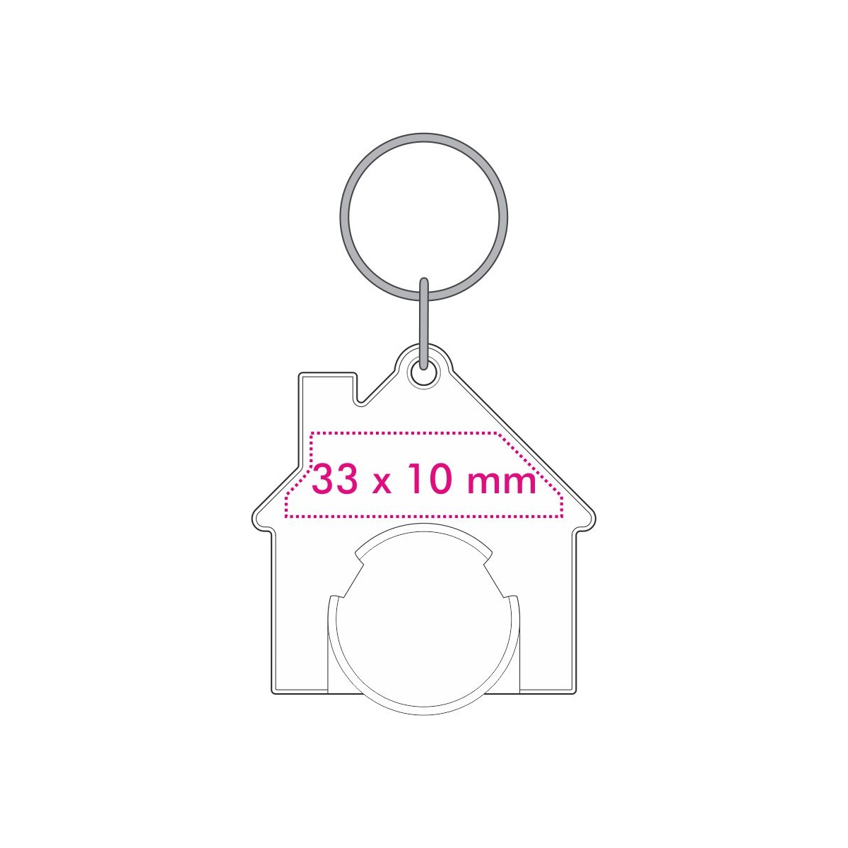 Halter Rückseite (3,3 x 1 cm)