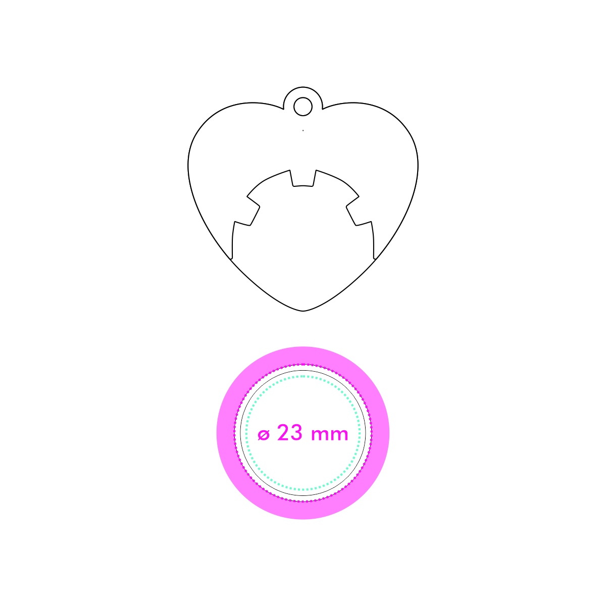 Chip Vorderseite (ø 2,3 cm)