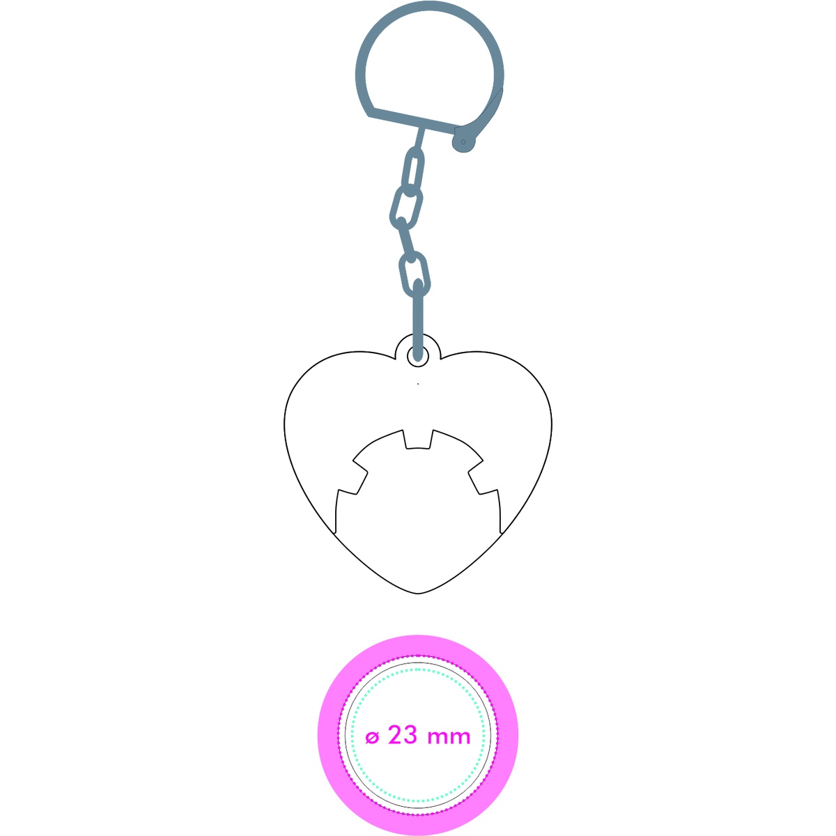 Chip Vorderseite (ø 2,3 cm)