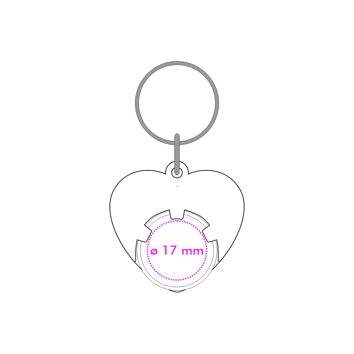 Chip Vorderseite (ø 1,7 cm)