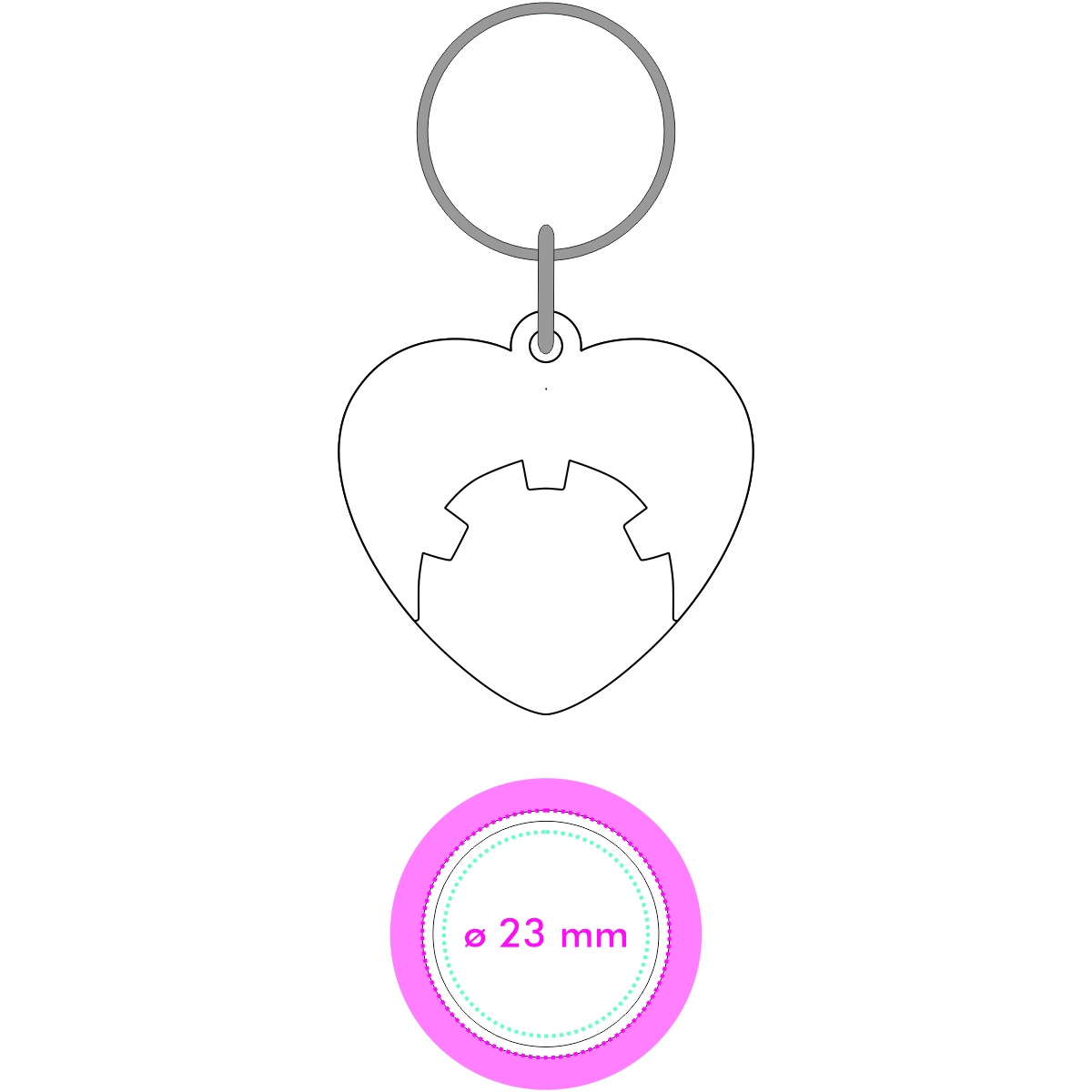 Chip Vorderseite (ø 2,3 cm)