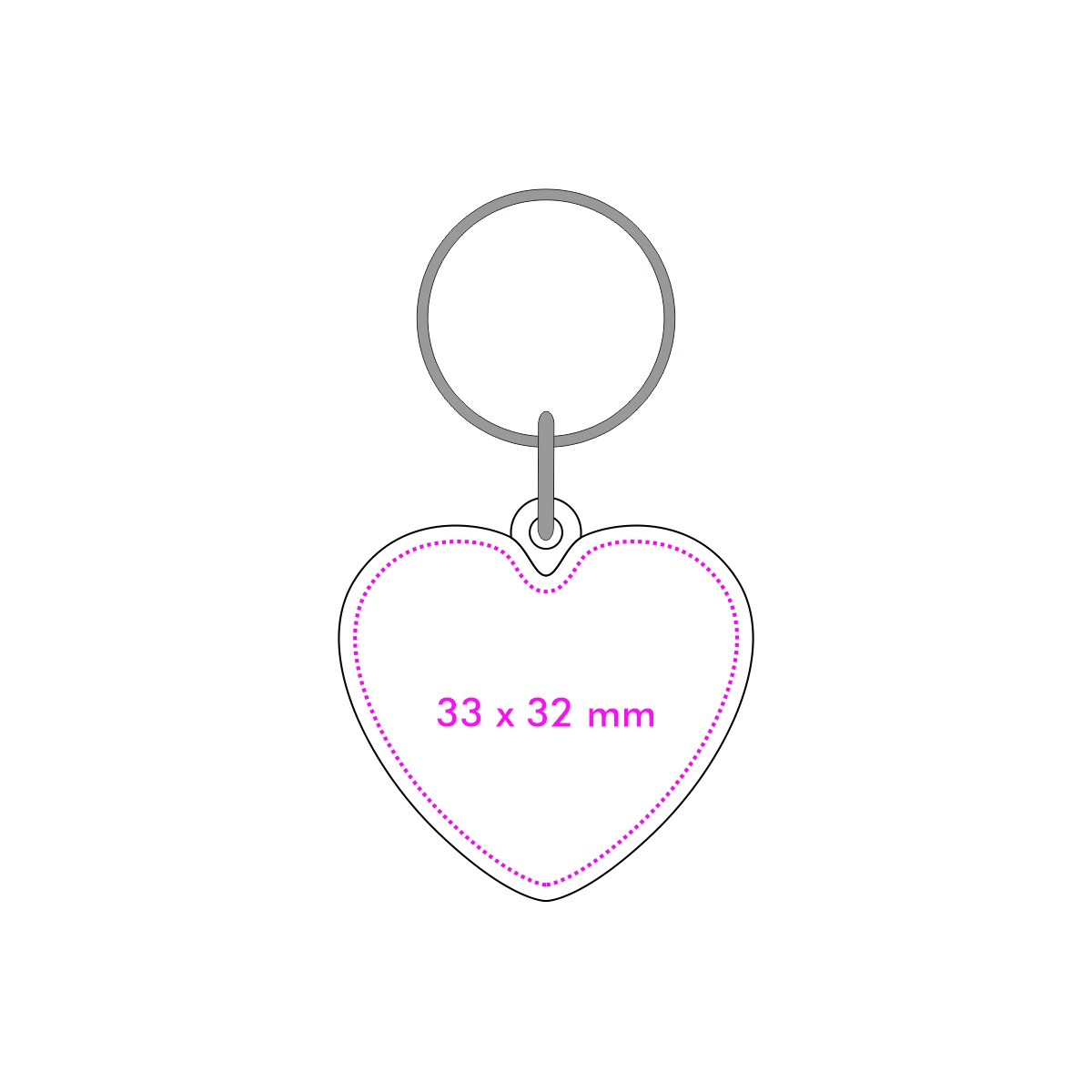 Halter Vorderseite (3,3 x 3,2 cm)