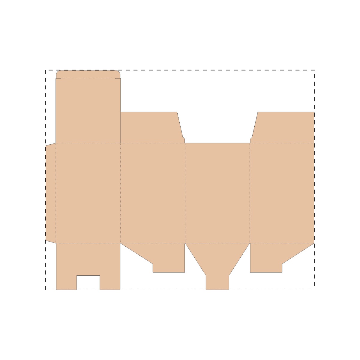 Maßgefertigter Kraft-Wellpappkarton (416 x 339 mm)