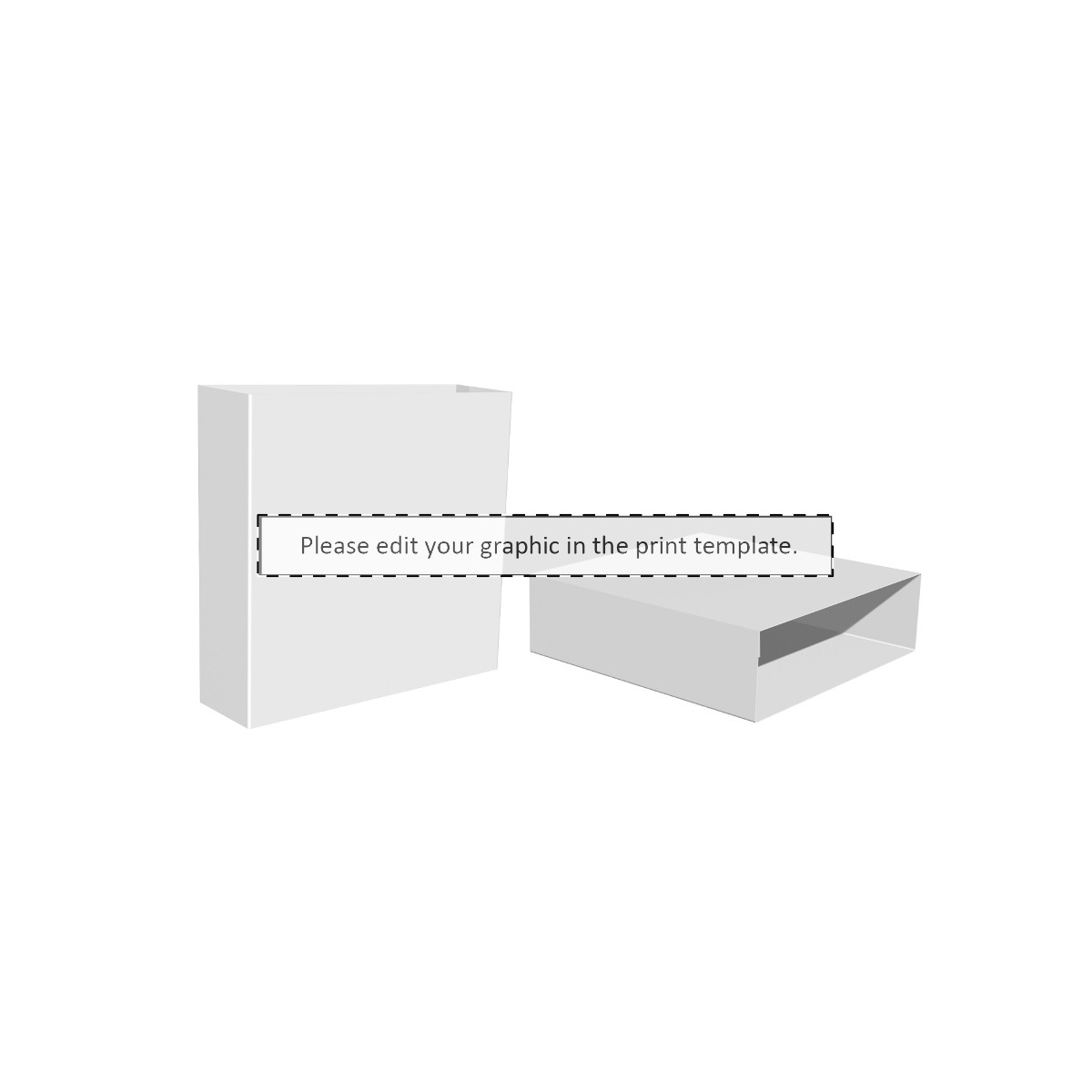 Maßgefertigte Papierbanderole (254 x 245 mm)