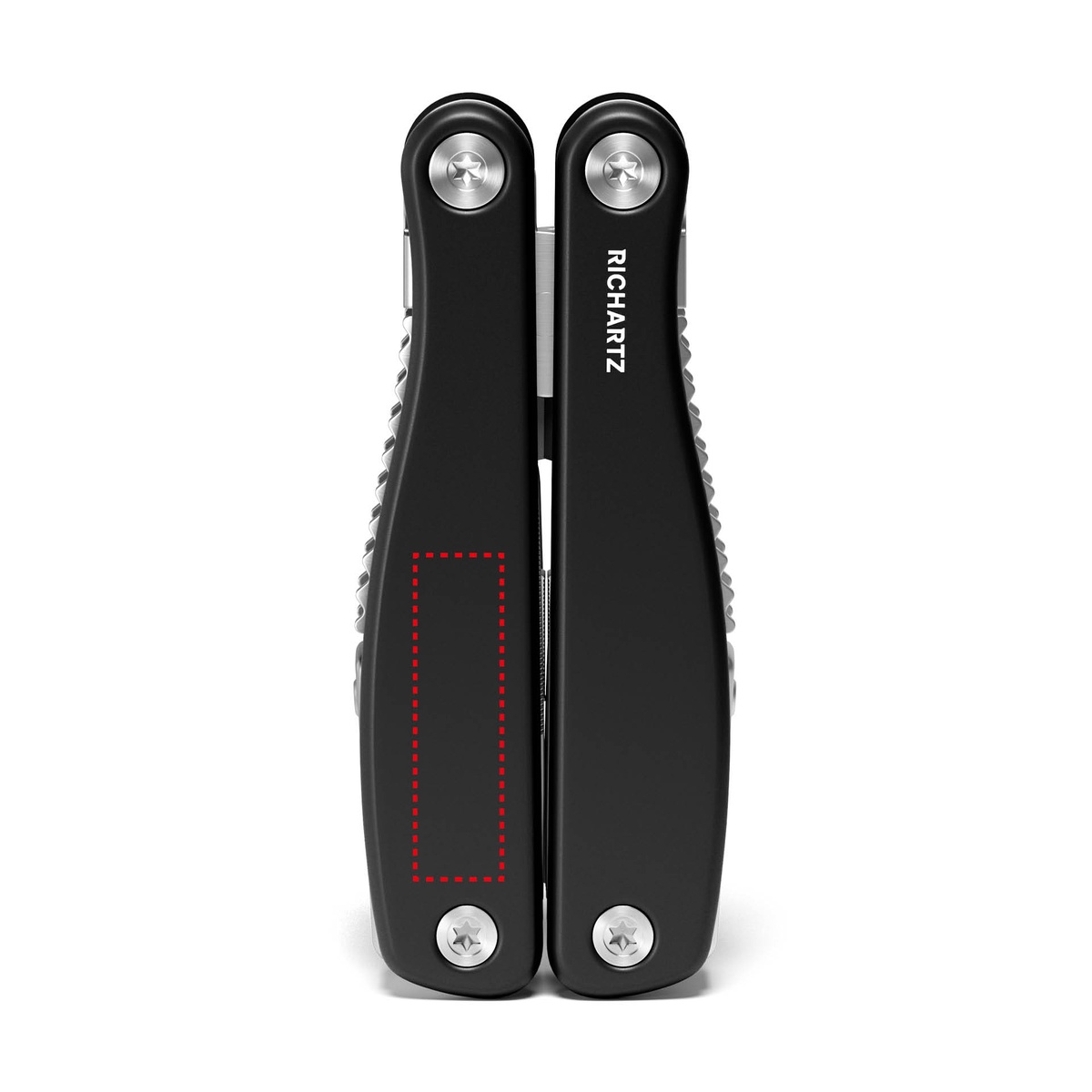 Auf dem Griff Rückseite links (3 x 1 cm)