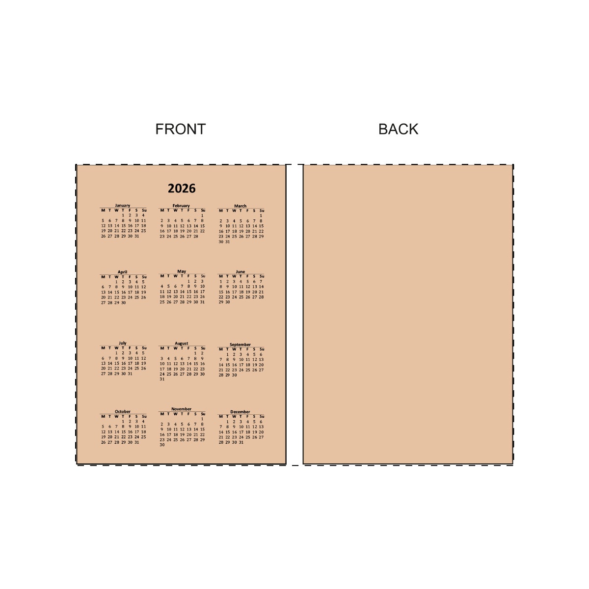 Komplette Oberfläche (7 x 10 cm)