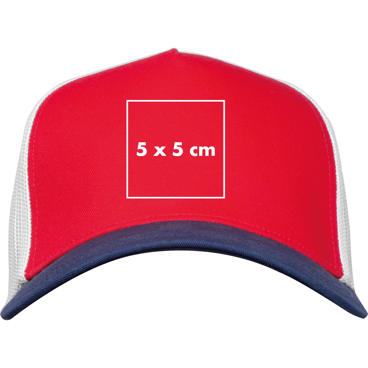 Mittig auf die Stirn (5 x 5 cm)