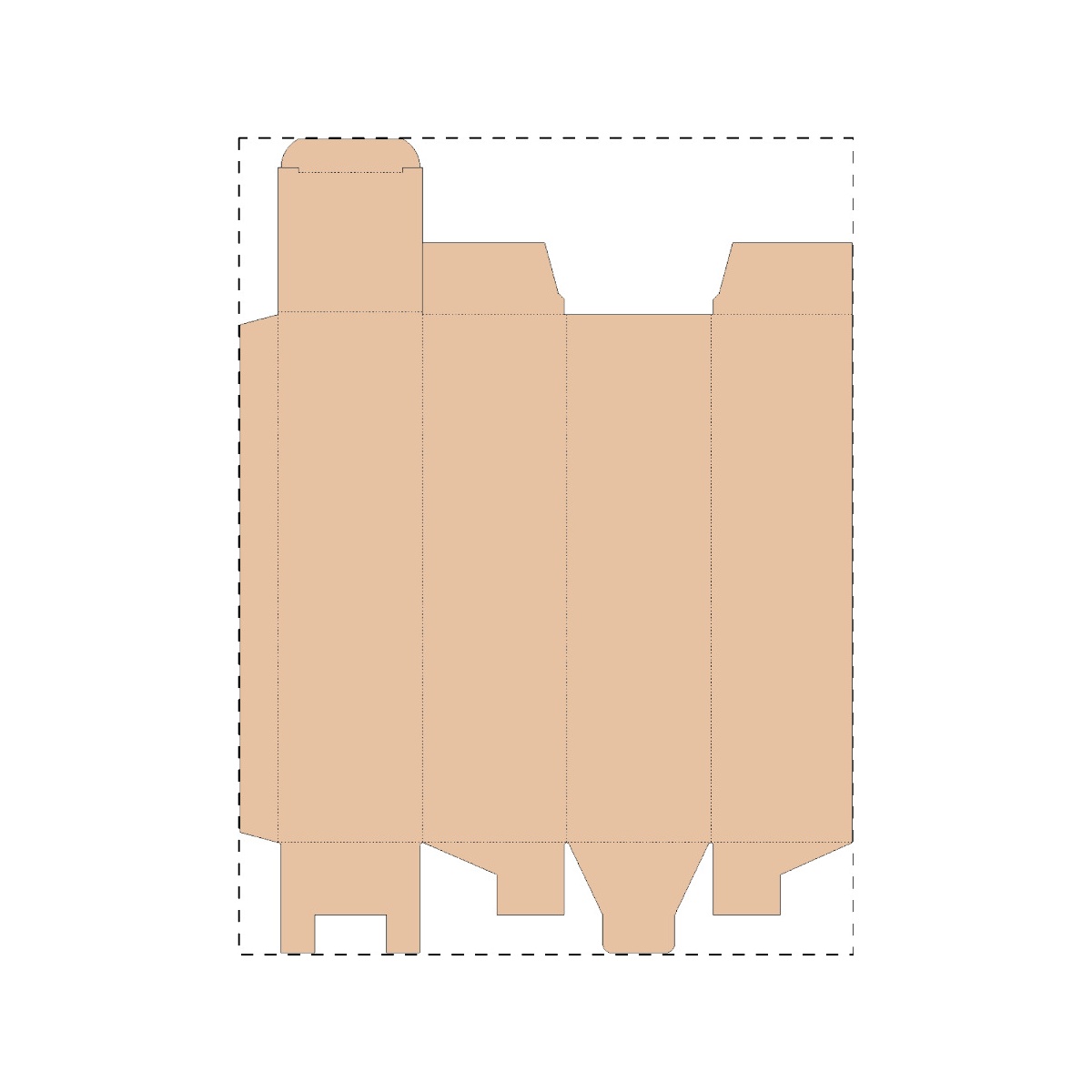 Maßgefertigter Kraft-Wellpappkarton (319 x 424 mm)