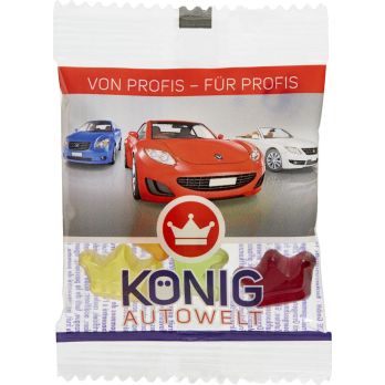 Fruchtgummi INDIVIDUELL 10 g, VEGAN im kompostierbaren Tütchen