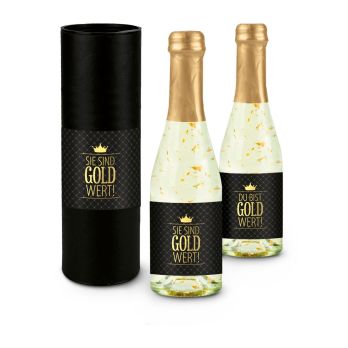 Geschenkartikel: Gold wert, Golden Flakes Secco Piccolo
