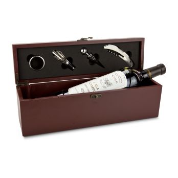 Geschenkset: Weinaccessoire-Kiste