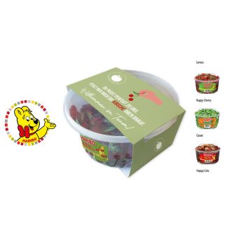 HARIBO Runddosen mit Kartonbanderole, HARIBO