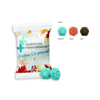 Husten-Bonbon Duopack Werbetüte