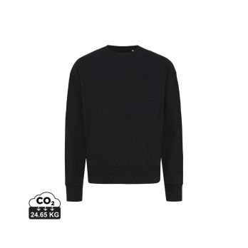 Iqoniq Kruger Relax-Rundhals-Sweater aus recycelt. Baumwolle