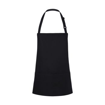 Kurze Latzschürze Basic mit Schnalle und Tasche BLS 6