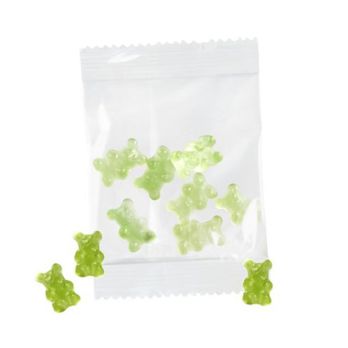 Unifarbene Premium-Bärchen, 15 g im kompostierbaren Tütchen