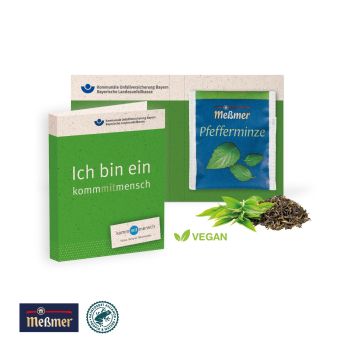 Werbe-Klappkarte mit Premium-Tee