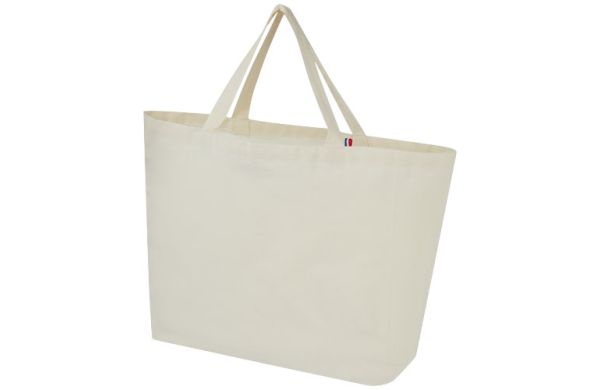 Cannes 200 g/m² Shopper Tragetasche aus recyceltem Material - natur 
