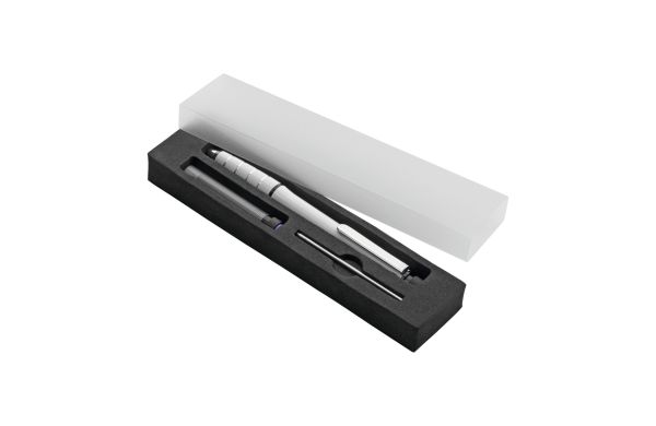 2in1 Aluminium-Drehkugelschreiber mit integriertem Textmarker 2in1 SET