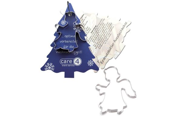 Backförmchen mit Rezeptblock Tannenbaum