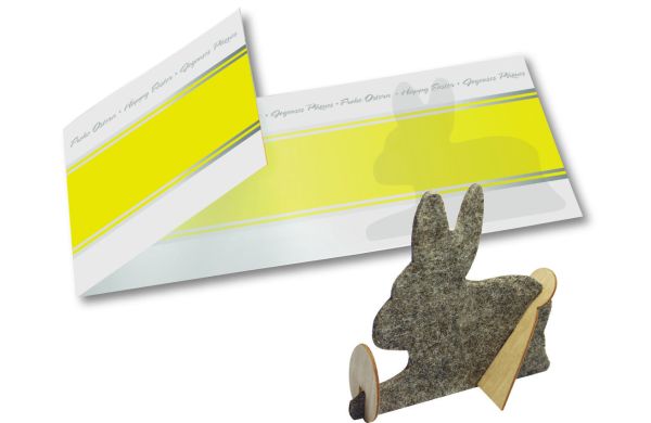 Bastelkarte Hase -ohne Kuvert-