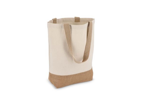 Baumwoll-Jute Tragetasche OEKO-TEX® 41 x 13 x 41cm 320g/m²