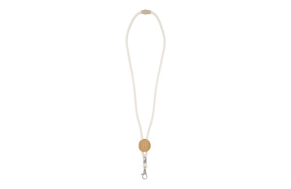 Baumwollkordel Lanyard, natur