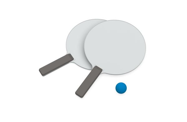 Beachball-Set "Sun", weiss/grau