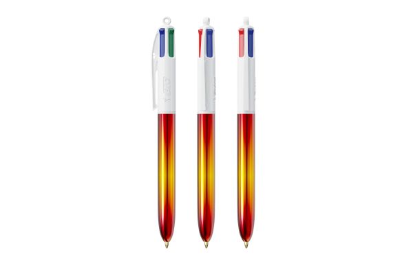 BIC 4 Colours Flags Collection, Rot - Gelb - Rot